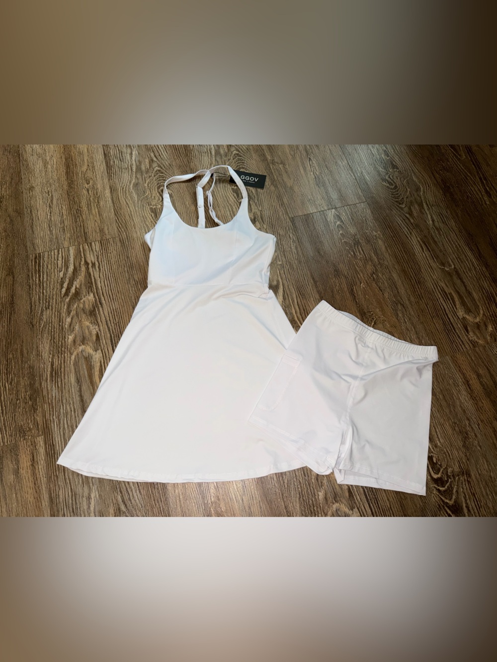 Women’s White Active Dress with Shorts🤍 NWT size XS